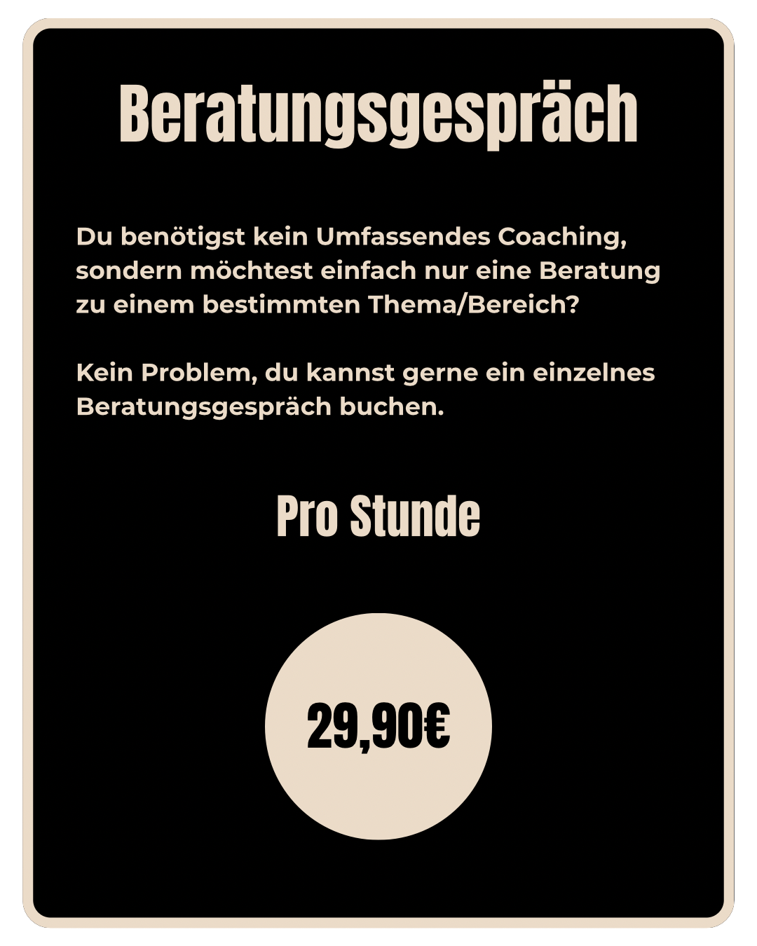 Einzelberatung für mehr Testosteron